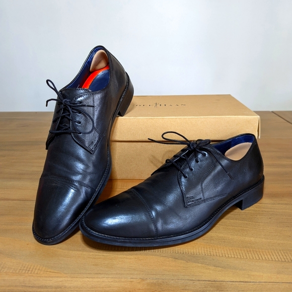 Cole Haan Other - Cole Haan Men’s Lenox Hill Cap Oxford Black Size 9